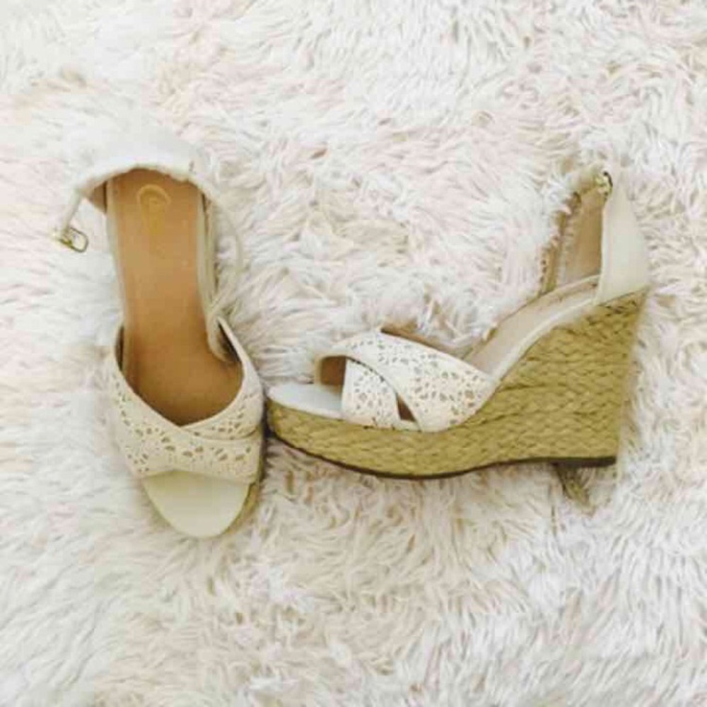 Crochet espadrilles wedges - Picture 2 of 4